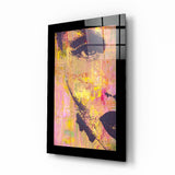 Portrait de femme Impression sur verre