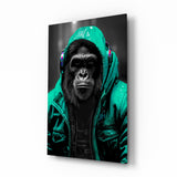 Arte de pared de vidrio de Rebellios Ape || Collezione di designer