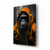 Arte de pared de vidrio de Rebellios Ape || Collezione di designer