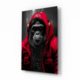 Arte de pared de vidrio de Rebellios Ape || Collezione di designer