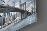 Brooklyn Bridge Glass Wall Art