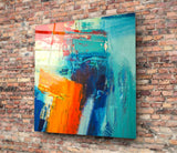 Abstract Glass Wall Art