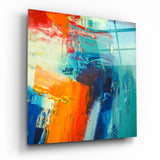 Abstract Glass Wall Art