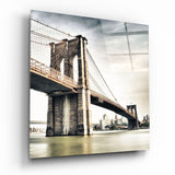 Brooklyn Bridge Glass Wall Art