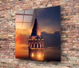 Galata Tower Glass Wall Art