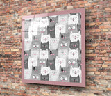 Cats Glass Wall Art