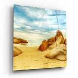 Strand Glasbild