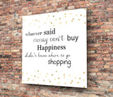 Shopping Glass Wall Art