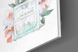 Eau De Toilette Glass Wall Art