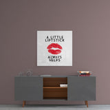 Lipstick Glass Wall Art