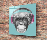 Monkey Glass Wall Art