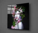 Woman Portrait 2 Glass Wall Art