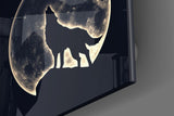 Full Moon Glass Wall Art