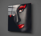 Woman Portrait Glass Wall Art