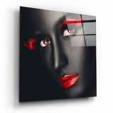 Woman Portrait Glass Wall Art