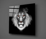 Lion Glass Wall Art