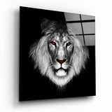 Lion Glass Wall Art