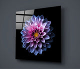 Purple Flower Glass Wall Art