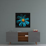 Green Flower Glass Wall Art