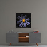 Purple Flower Glass Wall Art