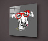 Dog Glass Wall Art