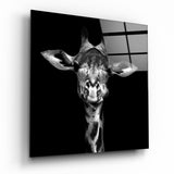 Giraffe Glass Wall Art