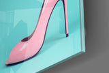 Heeled Shoes Glass Wall Art