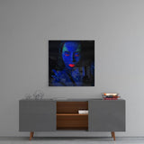 Woman Portrait Glass Wall Art