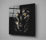 Eyes of the Wolf Glass Wall Art