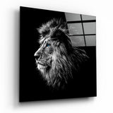 Lion Glass Wall Art