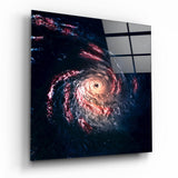 Space - Black Hole Glass Wall Art