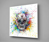 Mechanical Skull Glass Wall Art