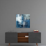 Blue Touch Glass Wall Art