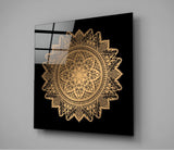 Nostalgic Lace Motif Glass Wall Art