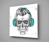 Skull - Always Music Glass Wall Art