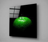 Green Apple Glass Wall Art