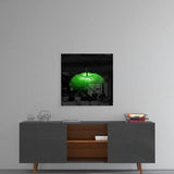 Green Apple Glass Wall Art