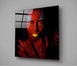 Ruby Woman Glass Wall Art