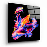 Dance of Colors Glass Wall Art