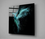 Luminous Wings Glass Wall Art