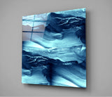 Abstract Waves Glass Wall Art