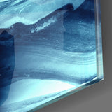 Abstract Waves Glass Wall Art