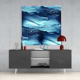 Abstract Waves Glass Wall Art