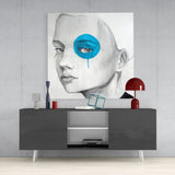 Blue Look Glass Wall Art