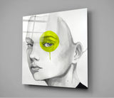 Yellow Look Glass Wall Art