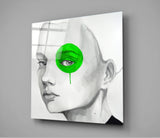 Green Look Glass Wall Art