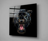 Jaguar Glass Wall Art