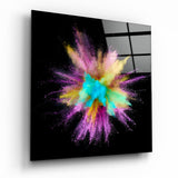 Color Explosion Glass Wall Art