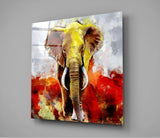 Elephant Glass Wall Art