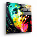 Bob Marley Glass Wall Art